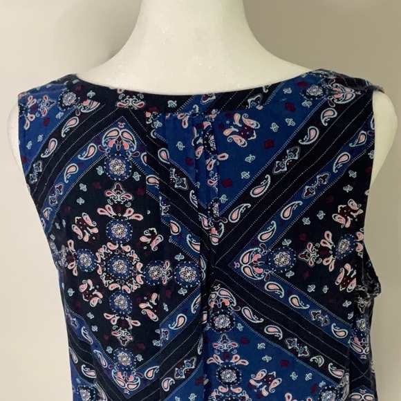Sonoma Paisley Tank Blouse Size Medium - Picture 8 of 11